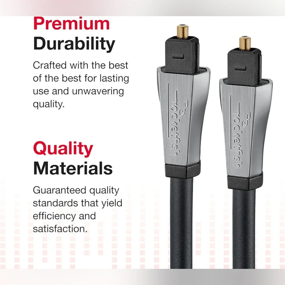 Rocketfish 4ft Digital Optical Audio Cable